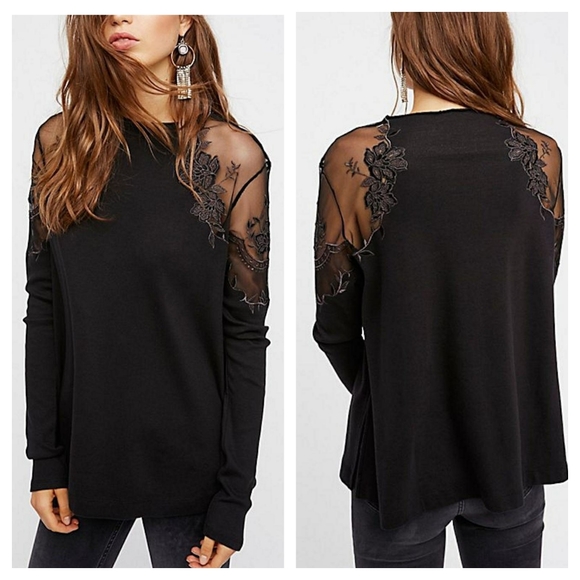 Free People Tops - Free People Daniella Top in Black